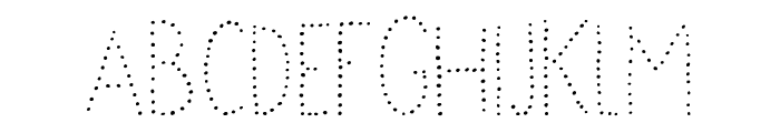 Stack up Dotted Font UPPERCASE