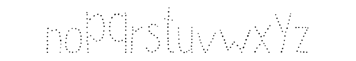 Stack up Dotted Font LOWERCASE