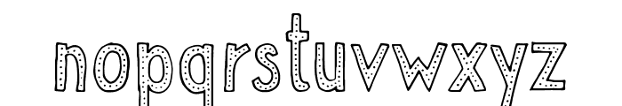 Stack up Outline-dotted Font LOWERCASE