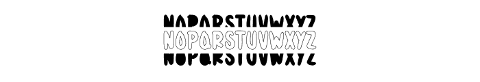 Stackcute Font LOWERCASE