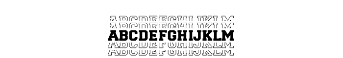 Stacked Monogram Font LOWERCASE