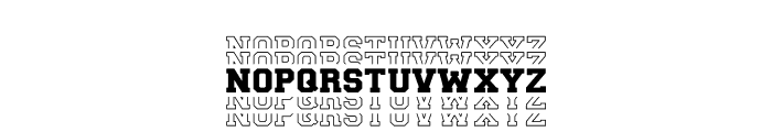 Stacked Monogram Font LOWERCASE