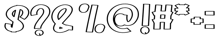 Stacked  Outline Font OTHER CHARS