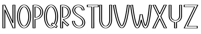 Stacked  Outline Font UPPERCASE