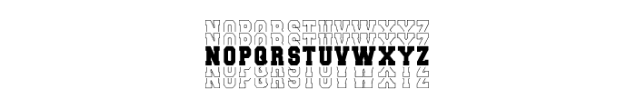 Stacked Sport Font LOWERCASE