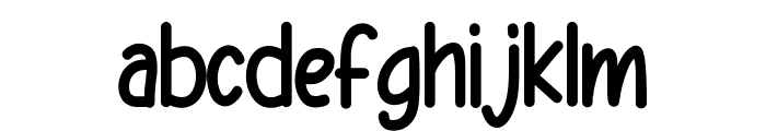 Stacked grinchi Font LOWERCASE