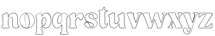 StaginaOutline Font LOWERCASE