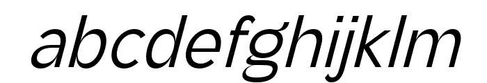 Stagnan-LightItalic Font LOWERCASE