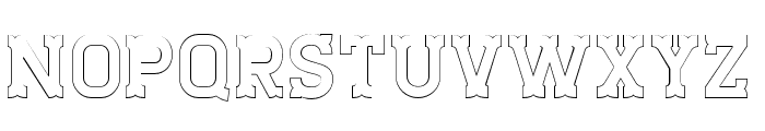 StaincoolOutline Font UPPERCASE