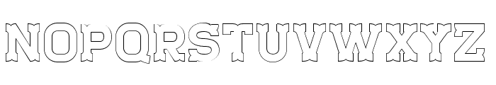 StaincoolOutline Font LOWERCASE