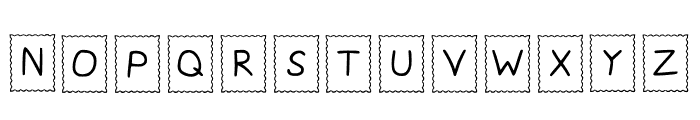 Stamp Play Outlined Font UPPERCASE