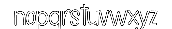 Stand By Me Outline Font LOWERCASE