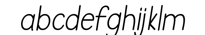 StandByMe-Italic Font LOWERCASE