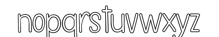 StandByMe-Outline Font LOWERCASE