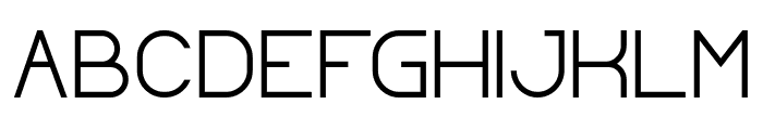 Standard International-Light Font UPPERCASE