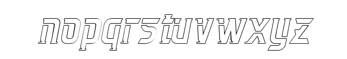 Stander-ItalicOutline Font LOWERCASE