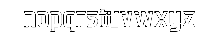 Stander-Outline Font LOWERCASE