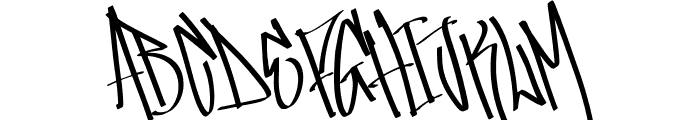 StanderikGraffitiFont-Regular Font UPPERCASE