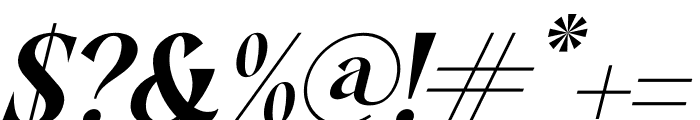 Stanley Italic Font OTHER CHARS