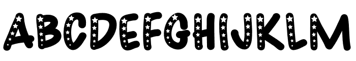 Star 4th July Font UPPERCASE
