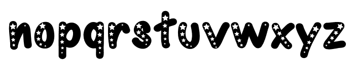 Star 4th July Font LOWERCASE