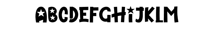 Star Block Font UPPERCASE