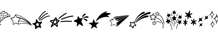 Star Doodle Font LOWERCASE
