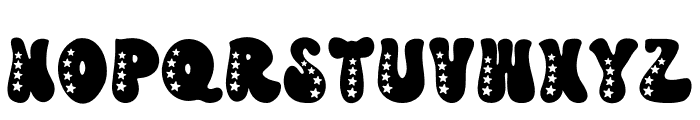 Star Groovy Font UPPERCASE
