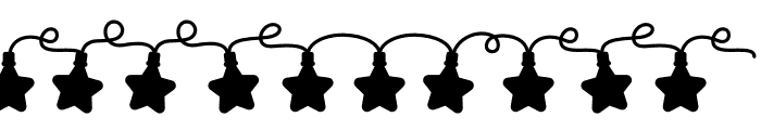 Star Lights Christmas Font OTHER CHARS