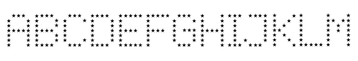 Star Mini Font UPPERCASE