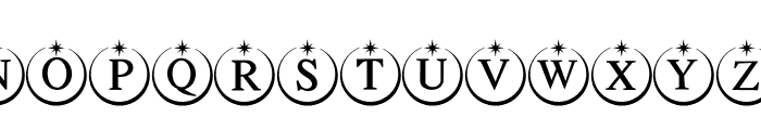 Star Monogram Font UPPERCASE