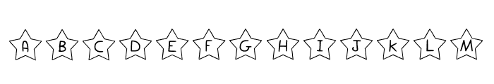 Star Play Outlined Font UPPERCASE