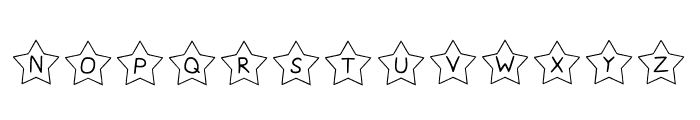 Star Play Outlined Font UPPERCASE