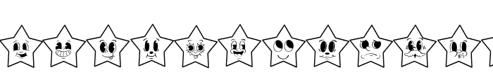 Star Retro Font LOWERCASE