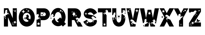 Star Unicorn Font LOWERCASE