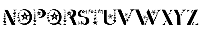 Star group Font LOWERCASE