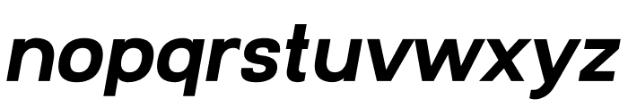 Starch Oblique Font LOWERCASE