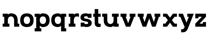 Starch Slab Font LOWERCASE