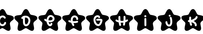 Stared Monogram B Font LOWERCASE