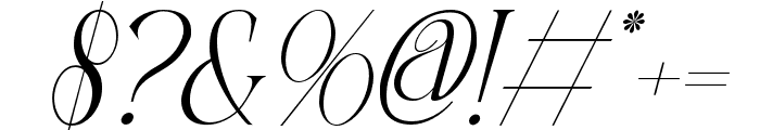 Staresso Regular Italic Font OTHER CHARS