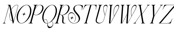 Staresso Regular Italic Font UPPERCASE