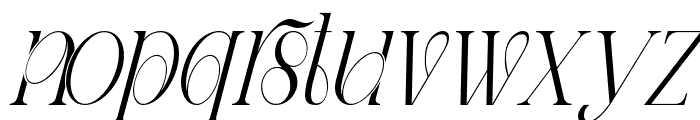 Staresso Regular Italic Font LOWERCASE