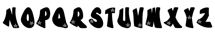 Starfish Glee Glimpse Regular Font UPPERCASE