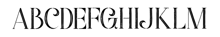 Starla Inline Grunge Font UPPERCASE