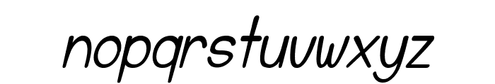 Starled Italic Font LOWERCASE