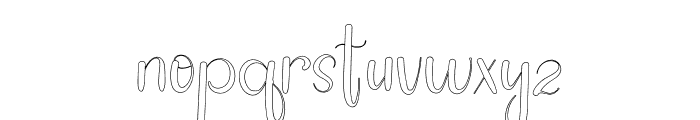 Starlight Lines Font LOWERCASE