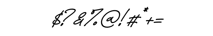 Starmony Italic Font OTHER CHARS