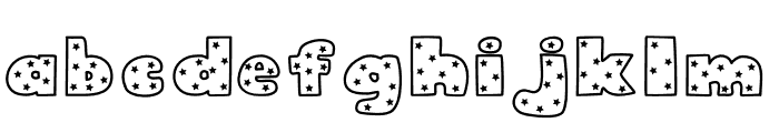 StarryChubbily Font LOWERCASE