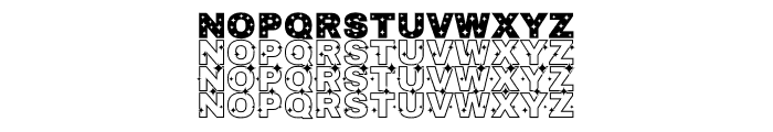 Starry Font LOWERCASE