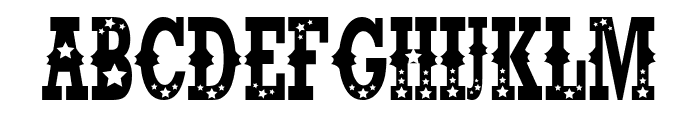 Stars Cowboy Font LOWERCASE